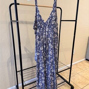 Vici Gray Floral Dress